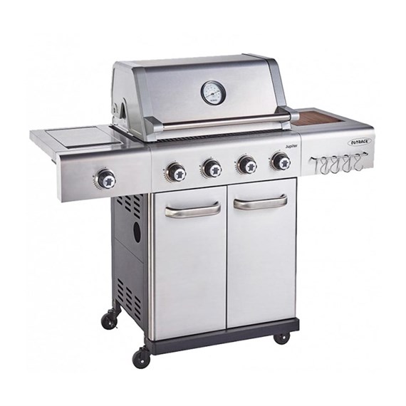 Outback Barbecue Jupiter 4 Burner Hybrid BBQ - Stainless Steel (OUT370767)